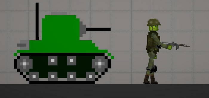 Зеленый танк