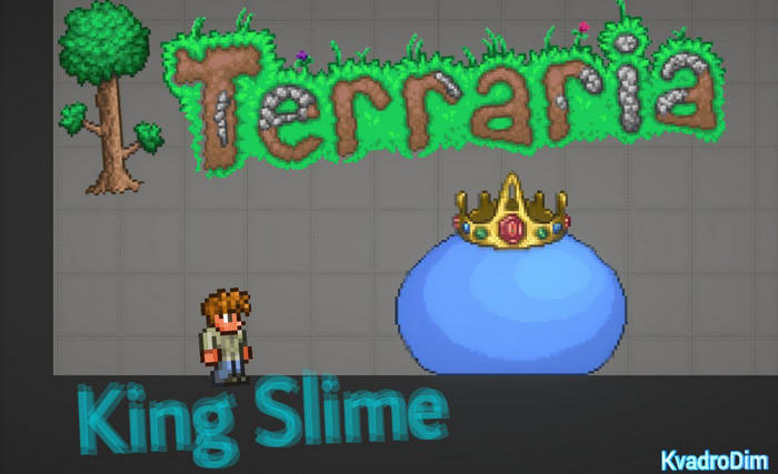 King Slime из игры Terraria Мелон Плейграунд