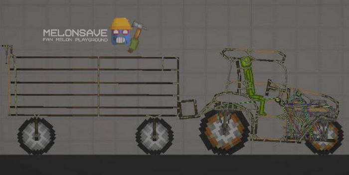 Трактор «New Holland» в игре Мелон Плейграунд