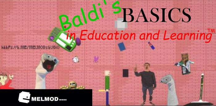 Baldis Basics в игре Мелон Плейграунд