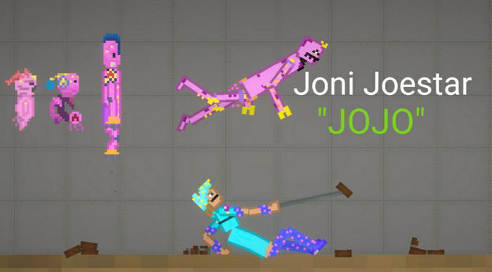 Johnny Joestar персонажи в игре Мелон Плейграунд
