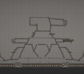 Сверхтяжёлый танк-крепость КВ-44 в игре Мелон Плейграунд