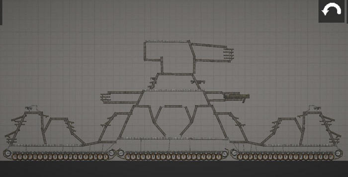 Сверхтяжёлый танк-крепость КВ-44 в игре Мелон Плейграунд
