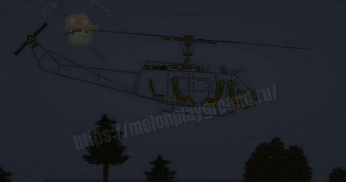 Bell UH-1H Huey в игре Мелон Плейграунд