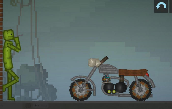 Мотоцикл Ява в игре Мелон Плейграунд