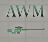 Винтовка AWM в игре Мелон Плейграунд