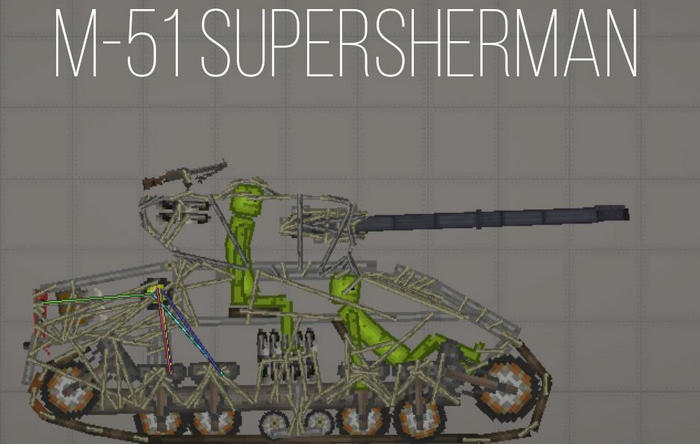 M-51w Supersherman в игре Мелон Плейграунд
