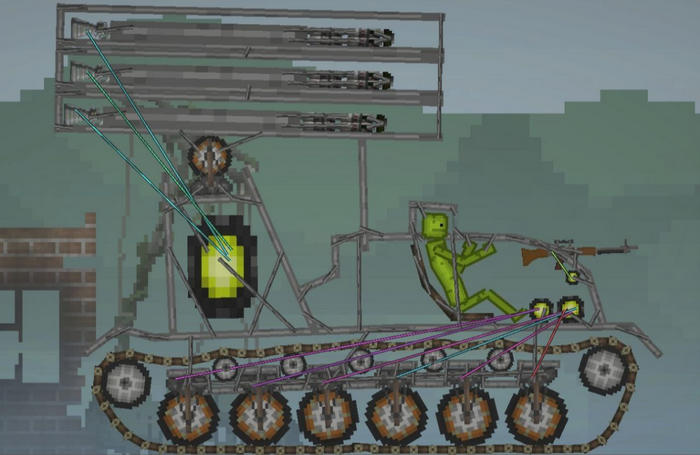 РСЗО "Шторм" в игре Мелон Плейграунд