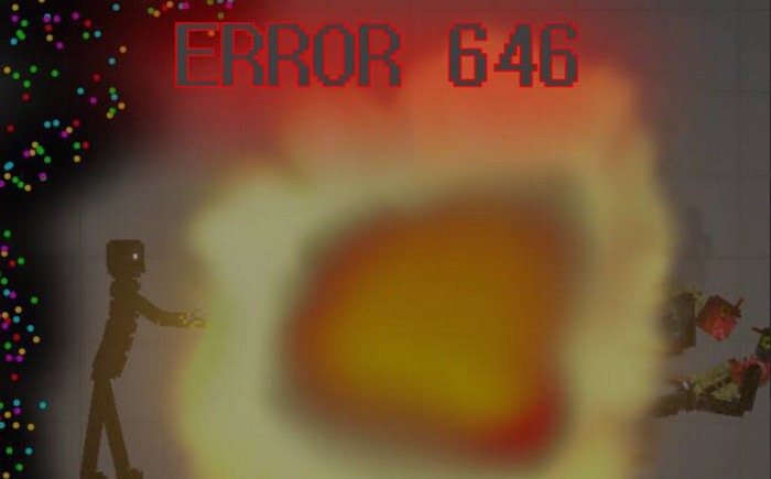Персонаж ERROR 646 в игре Мелон Сандбокс
