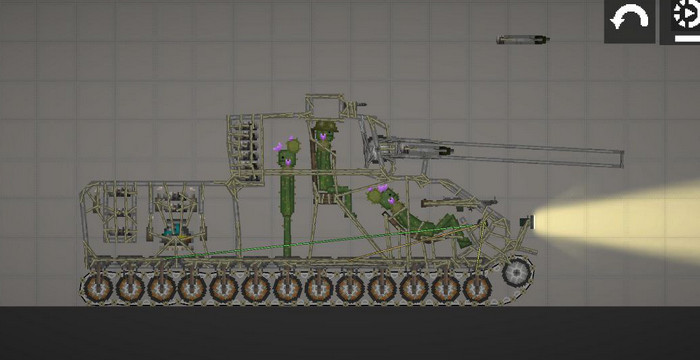 Танк KPJ20A в игре Мелон Сандбокс