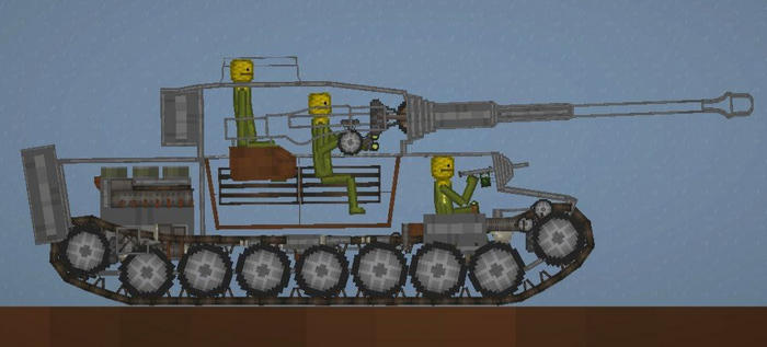 Panzerkampfwagen VI Ausf.H "Tigris" в игре Мелон Сандбокс