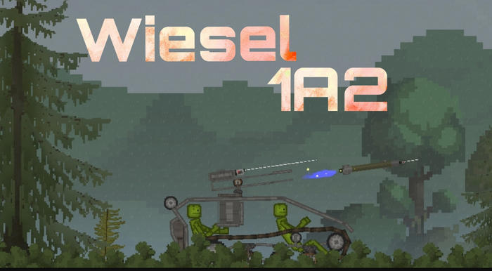 Wiesel 1A2 в игре Мелон Сандбокс