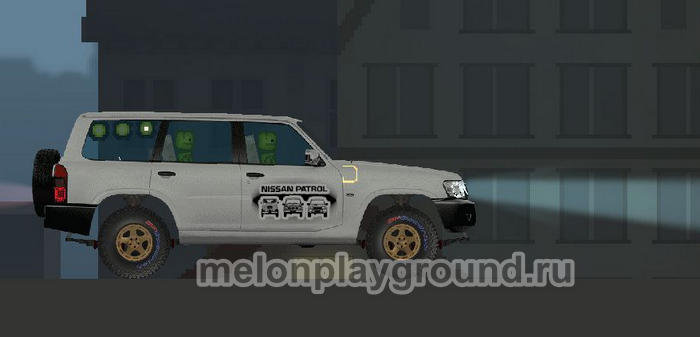 Nissan Patrol 1997 в игре Мелон Сандбокс