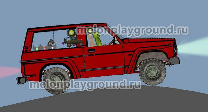 Nissan Patrol y61 в игре Мелон Сандбокс