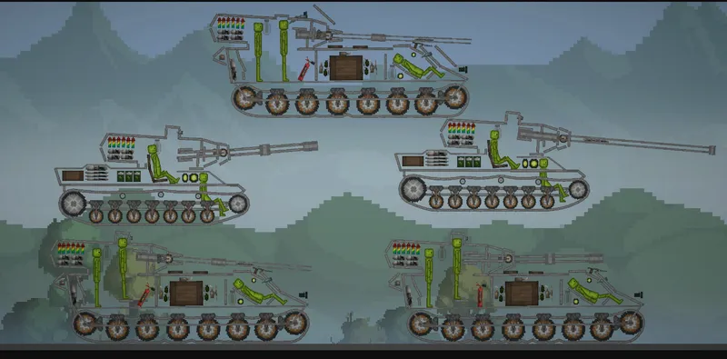 АРС танки в игре Мелон Плейграунд
