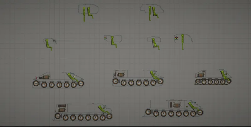 Части танков в игре Мелон Плейграунд