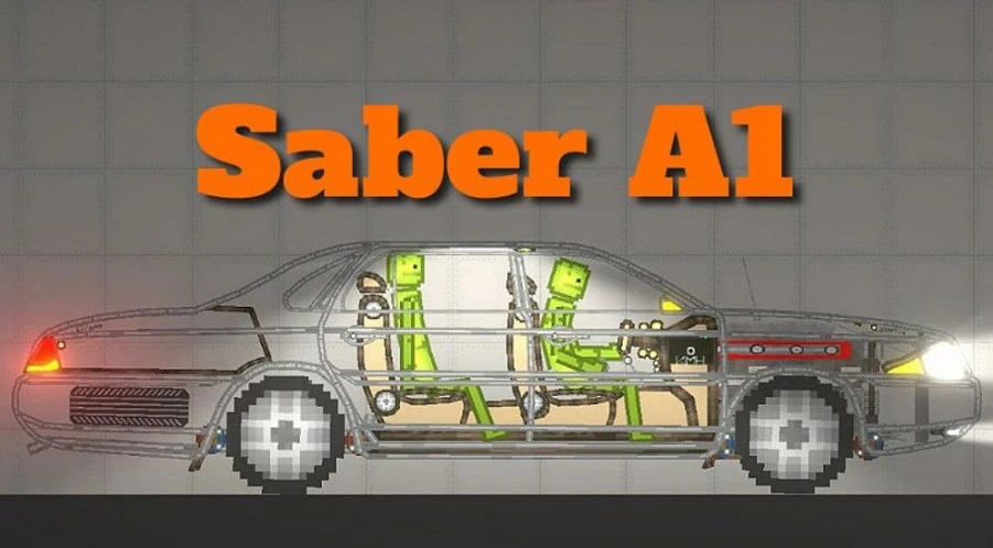 Автомобиль Saber A1 в игре Мелон Плейграунд